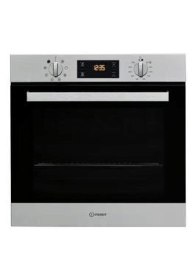 Indesit Aria Ifw6340Ixuk Built-In Double Electric Oven - Stainless Steel - Oven With Installation
